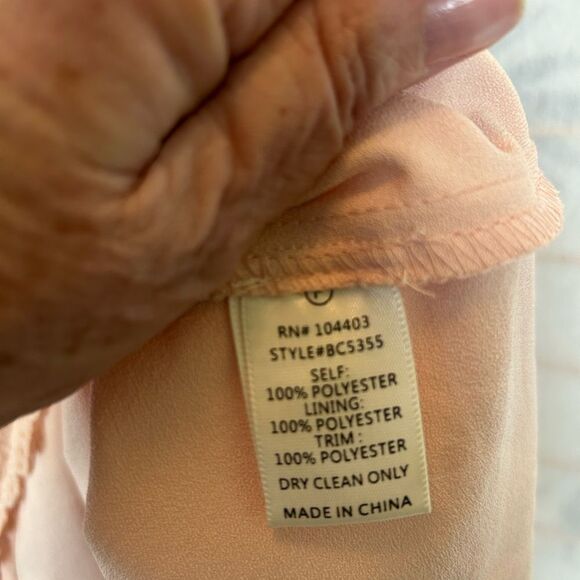 J.O.A. Pink Eyelet Crochet Lace Babydoll Fit & Flare Mini Dress L NWT - Picture 6 of 14